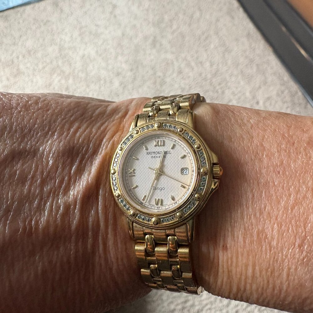 Gold and Diamond Raymond Weil Watch